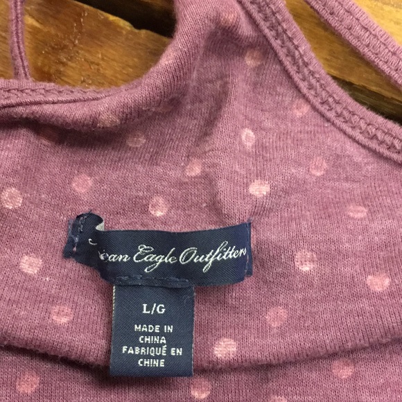 American Eagle Polka Dot Racer Back Sz L - Picture 5 of 5